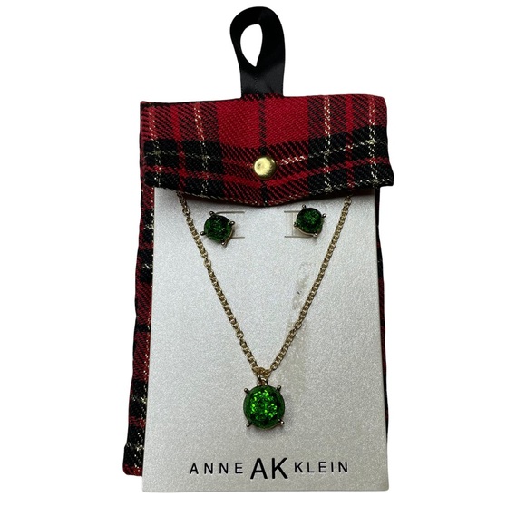 Anne Klein Jewelry - Anne Klein necklace and earrings set with pouch